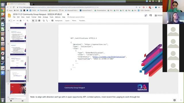 OpenActive W3C Community Group Meeting / 2018-11-21 смотреть онлайн