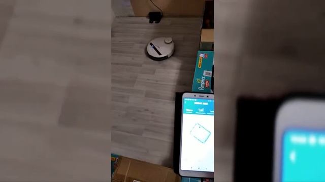 Робот-пылесос Deebot DE55, кривое построение карты, ее смещение смотреть онлайн