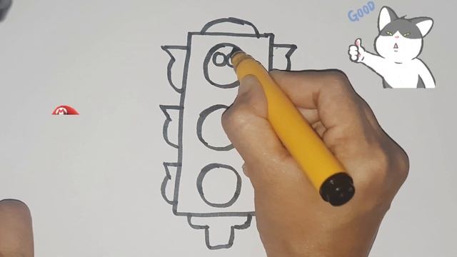 Bolalar uchun svetofor rasm chizish/Drawing traffic lights for kids/Рисование светофор для детей смотреть онлайн