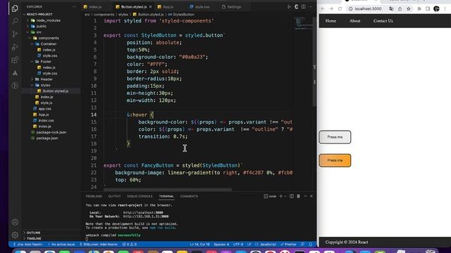 #10 [ReactJS] - Styled Components (Props, Extending Styles, Theming, Global styles, Pros and Cons) смотреть онлайн