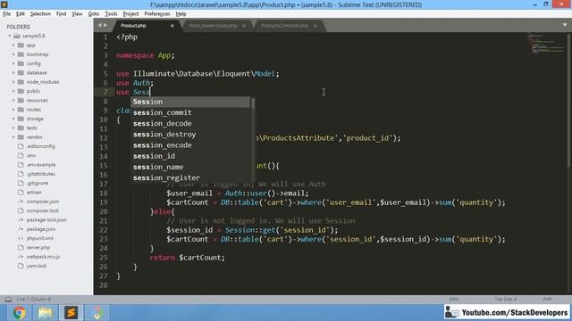 #122 Make E-com in Laravel 5.7 / 5.8 | Cart Count | Products Count | Category Count смотреть онлайн