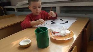 Занятие аппликация в младшей группе.  Про пингвинов