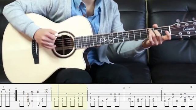 Fingerstyle Guitar | Big Bang Blue | Sungha Jung Tabs | Guitar Tutorial + Tabs смотреть онлайн