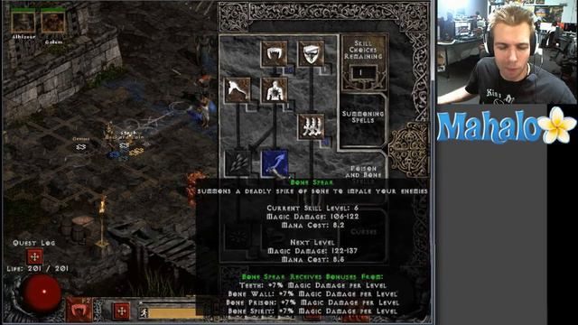 Diablo 2 LoD - Bone Necro Walkthrough - Act 3.7 - Upper Kurast смотреть онлайн