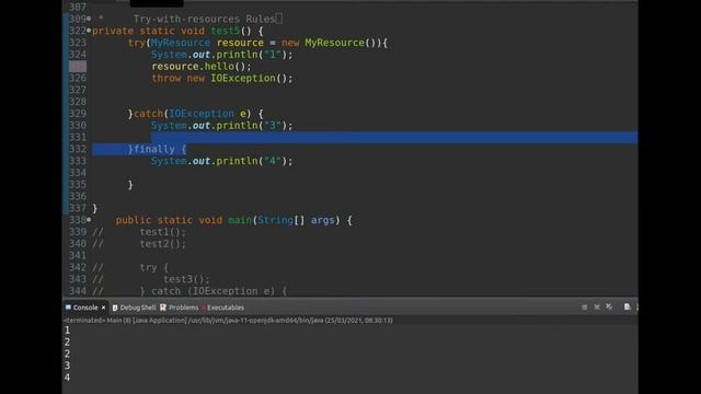 Exceções Lição 8 Fechar recursos e lidar com vazamentos de recursos try with resources смотреть онлайн