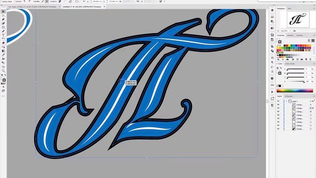 Adobe Illustrator. Множественный контур. Инструмент Offset Path смотреть онлайн