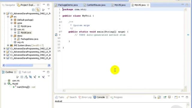 Advanced Java tutorial - Packages смотреть онлайн