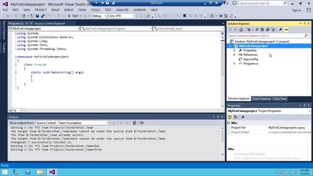 TFS 2013 Tutorial : 14- How to Add New File or Project to Source Control in Team Foundation Server смотреть онлайн