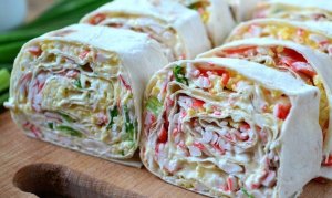 РУЛЕТЫ ИЗ ЛАВАША с разными начинками.Самые вкусные начинки.