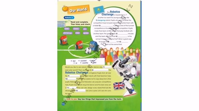 4-сынып Ағылшын тілі Pupil's Book 122 - 127 бет жаттығулар ЖАУАПТАРЫМЕН