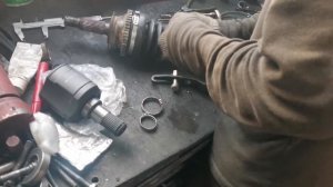 hyundai Sonata EF вибрация при наборе скорости и торможении. замена внутреннего шруса