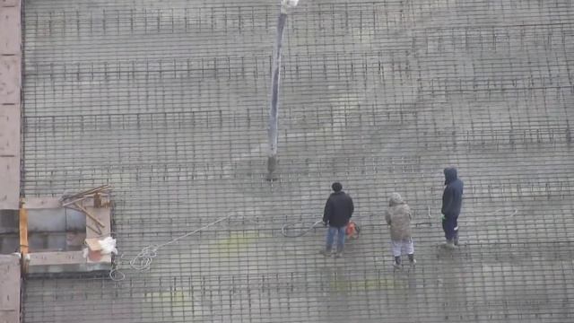 ЖК "Радуга". Дом № 4. Заливка бетонной подушки смотреть онлайн