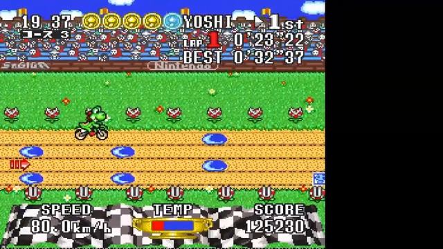 Excitebike: BunBun Mario Battle (Satellaview) Stadium 4 [ALL THE MARIOS 409] смотреть онлайн