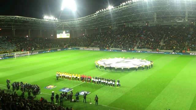 UEFA Champions League anthem at Borisov Arena (BATE vs Barcelona) смотреть онлайн