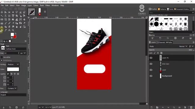 Google Display Banner Wide Skyscraper Design GIMP in Hindi Tutorial смотреть онлайн