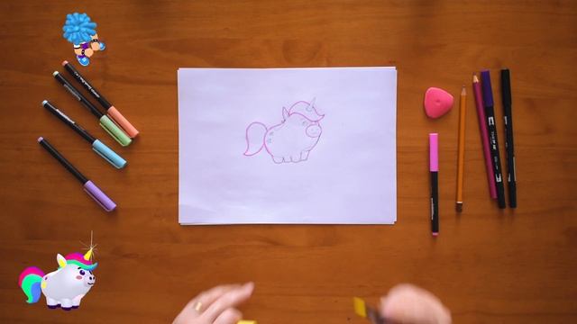 Drawing with PK XD - Pets: Unicorn смотреть онлайн