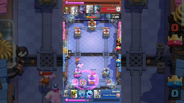 Clash Royale - Infinity Elixir deck with Goblin and Barbarian barrels смотреть онлайн