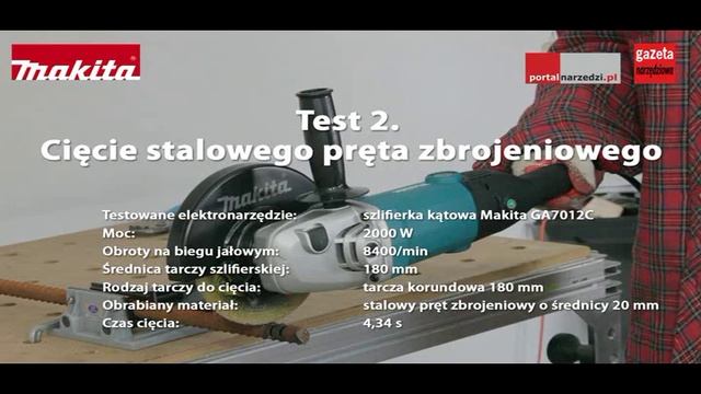 Szlifierka kątowa Makita GA7012C смотреть онлайн