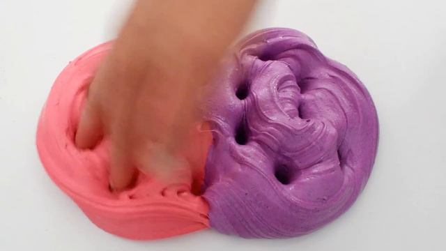 Pink vs Purple - Mixing Makeup Eyeshadow Into Slime ASMR смотреть онлайн