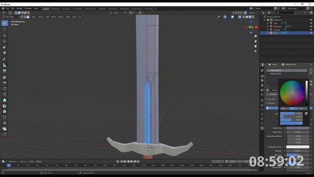 Моделирую лоу поли меч в блендер | Low Poly за 10 минут #1 смотреть онлайн