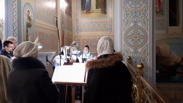 На литии стихиры праздника. Регент Екатерина Артюхова. смотреть онлайн