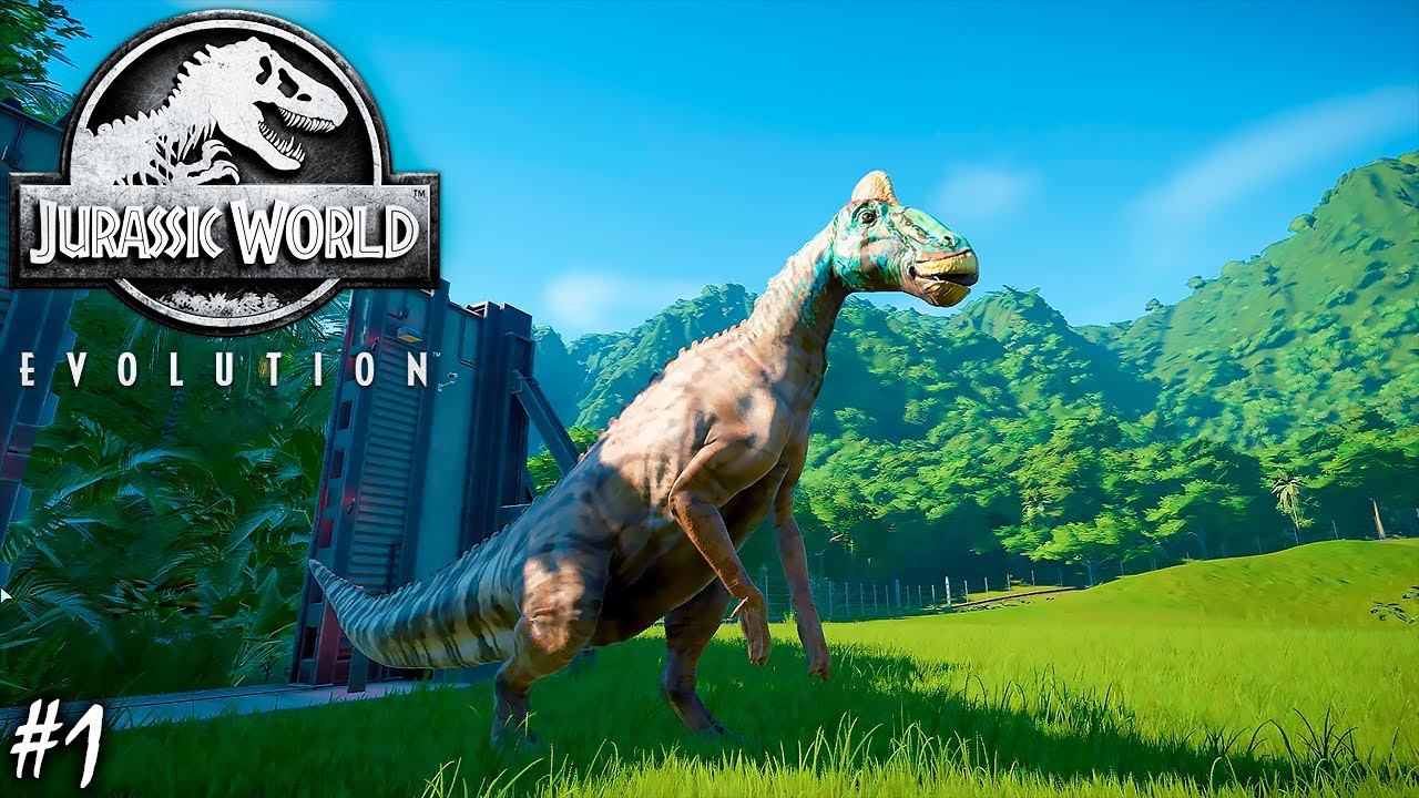 ОТКРЫЛИ СВОЙ ПАРК С ДИНОЗАВРАМИ | JURASSIC WORLD EVOLUTION | ОБЗОР ► Прохождение Серия 1 смотреть онлайн
