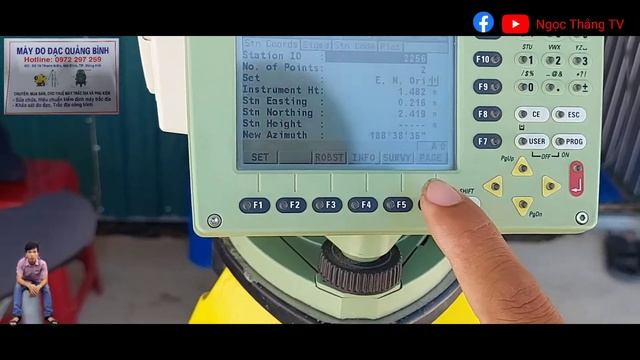 Hướng dẫn sử dúng máy Leica TCR 1205 .Cài đặt trạm máy bằng phương pháp giao hội. смотреть онлайн