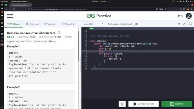 #string Remove Consecutive Characters | String | Day- 36 смотреть онлайн