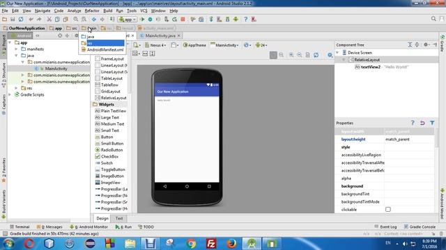 Android Studio App Development for Beginners - 6 - Introduction to android studio interface смотреть онлайн