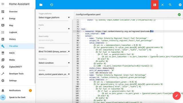 Local UK Grid Carbon Intensity in Home Assistant смотреть онлайн