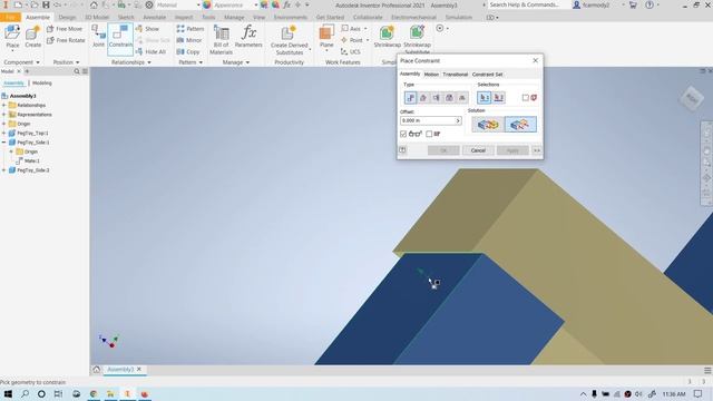 Autodesk Inventor 2021 : 5 : Basic Assembly смотреть онлайн