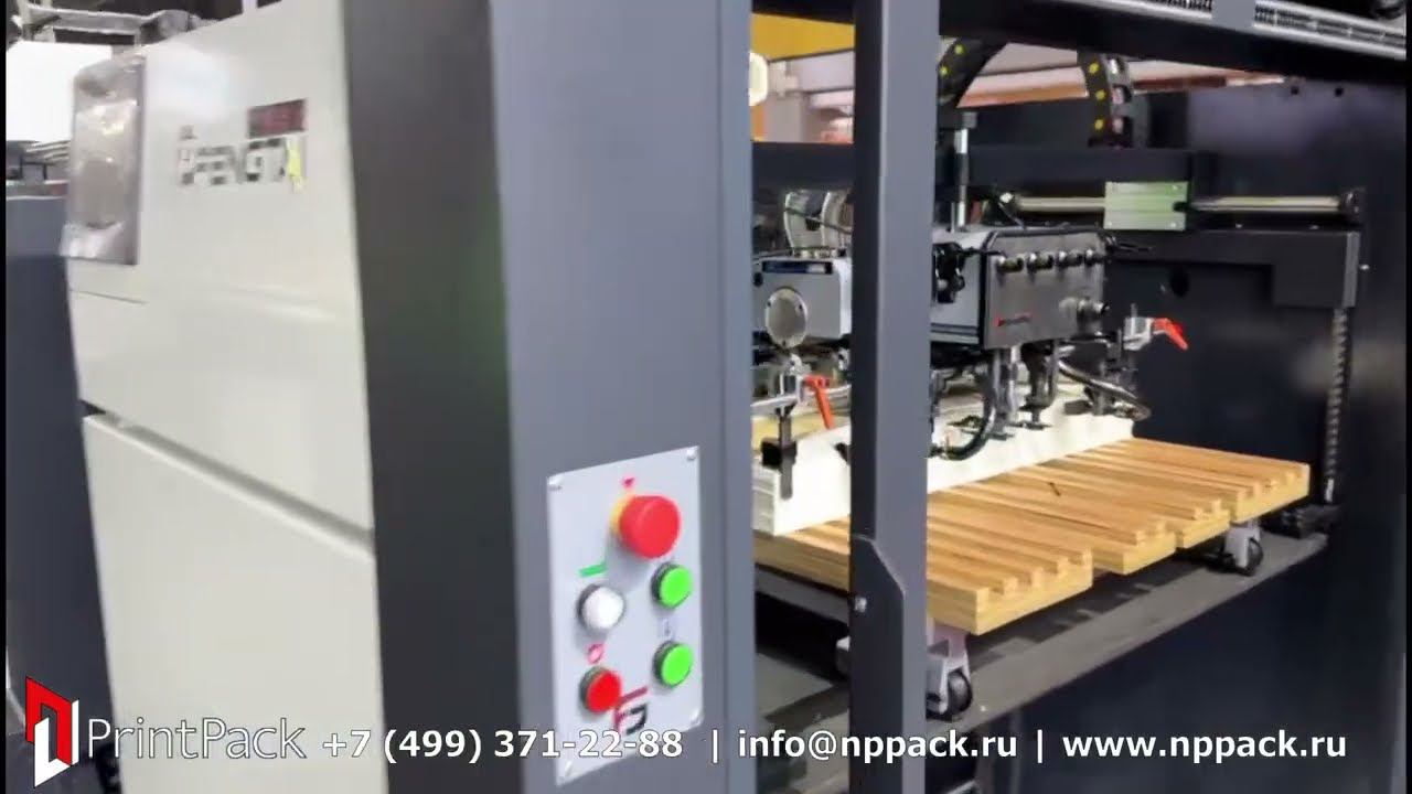 Автоматическая СТОП – цилиндровая сервоприводная трафаретная печатная машина FENGTAI FT-SF106 смотреть онлайн