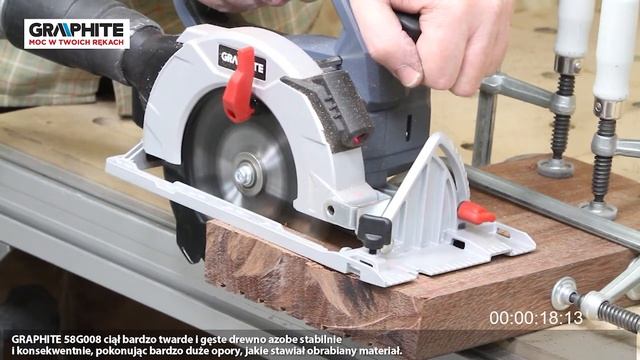 Test pilarki akumulatorowej GRAPHITE Energy+ 58G008 смотреть онлайн