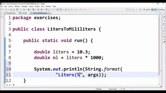 liters to mililiters in java смотреть онлайн