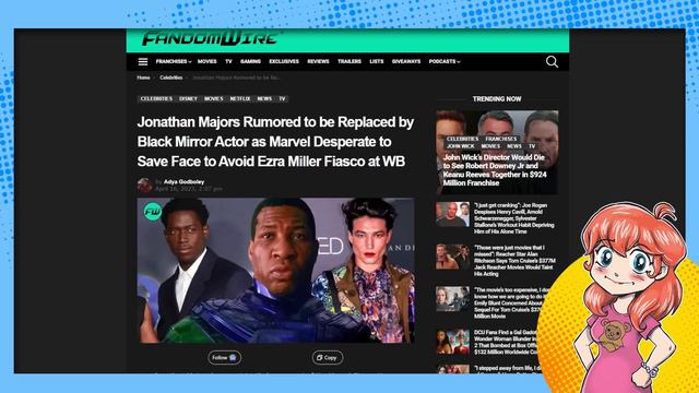 Jonathan Majors REPLACED as Kang?! But Ezra Miller STAYS?? смотреть онлайн