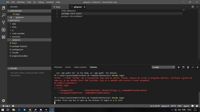 HOSPEDANDO SEU BOT DO DISCORD ONLINE 24 HORAS NA HEROKU GRÁTIS | DISCORD.JS смотреть онлайн