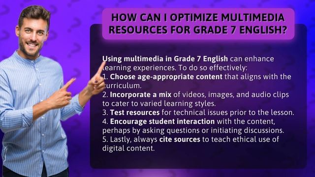 How Can I Optimize Multimedia Resources for Grade 7 English? смотреть онлайн