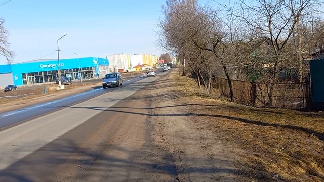 Кричев.Беларусь.Дорога к вокзалу. смотреть онлайн