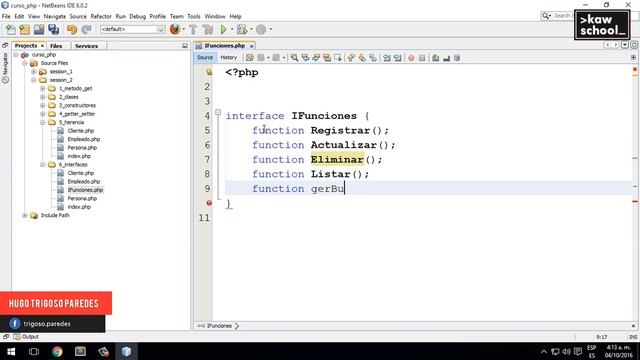 14. Curso de PHP y Mysql desde cero: Interfaces (interface) смотреть онлайн