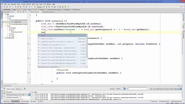 Android Tutorial for Beginners - SeekBar смотреть онлайн