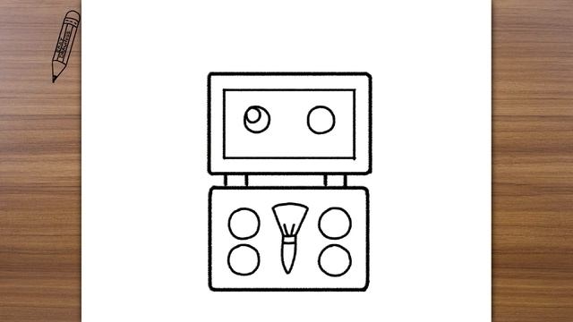 How to Draw Cute Makeup Kit, Easy Drawings смотреть онлайн
