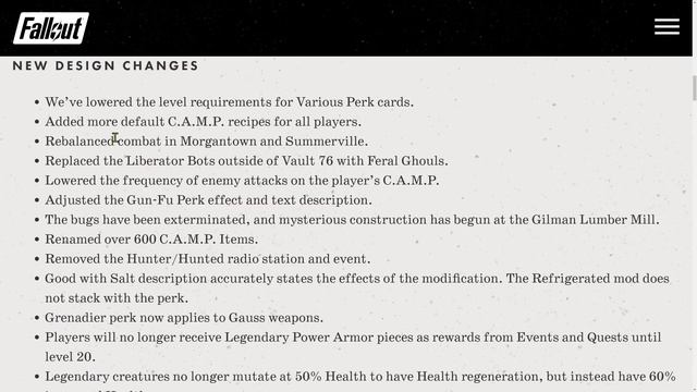 Incoming Significant Changes to The Base Game - Official Notes - Fallout 76 смотреть онлайн