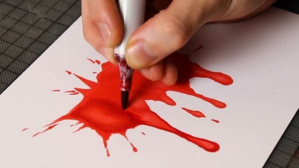 HOW TO DRAW BLOOD with Copic Markers