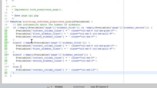Drupal Bootstrap - 33 - BONUS: Changing Template Variable Assignment II - Column Reordering смотреть онлайн