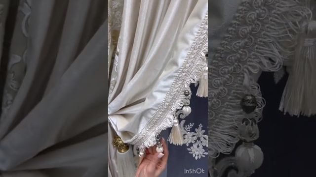 Нежный комплект штор, в молочном цвете #мирштор смотреть онлайн