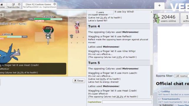 Legendary Pokemon Metronome Tournament - Top 98 - Calyrex Vs Latios