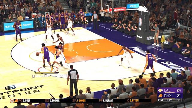 NBA 2K23 Online - 01 Lakers vs Suns HD Kobe & Shaq Full Game HL смотреть онлайн