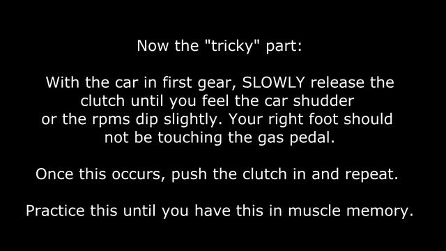 How to drive a Manual Transmission Part 1: Starting from a stop смотреть онлайн