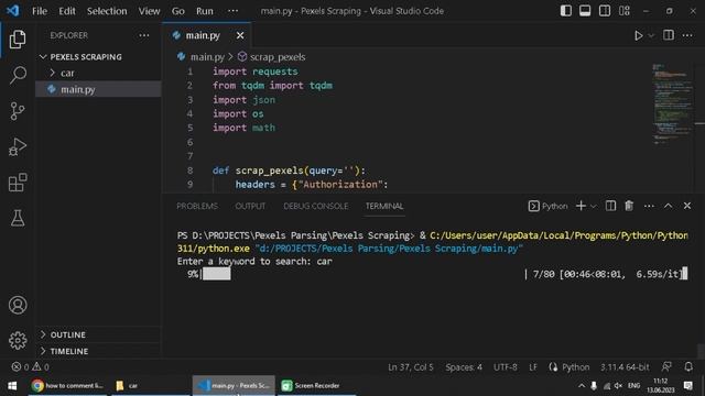 [PYTHON] Scraping images from stock Pexels - [ПИТОН] Парсер картинок со стокового сервиса Pexels смотреть онлайн