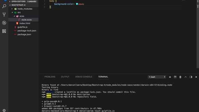 Bootstrap 4 Series #2 Dev Environment with Gulp смотреть онлайн